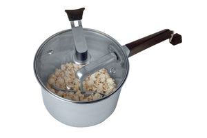 Éclateur de maïs soufflé Whirley Pop en acier inoxydable de la série Platinum