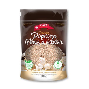 Gourmet White Hulless Popcorn Kernels - 2 lbs