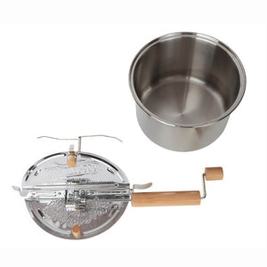 Popcorn Whirley Pop en acier inoxydable