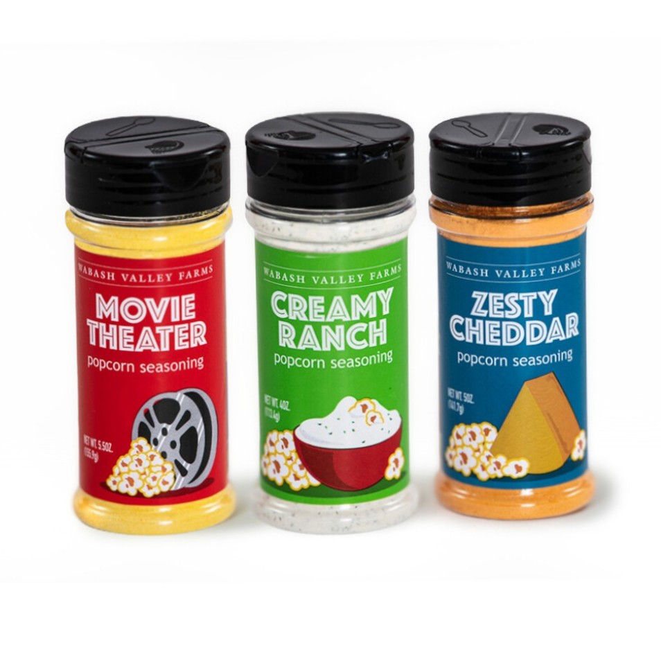 The Tried &amp; True Popcorn Seasoning Trio
