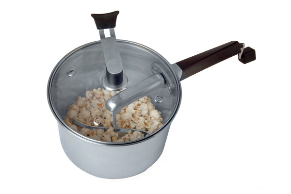 Stainless Steel Platinum Series Popcorn Popper with Glass Lid - New Kitchen  Store