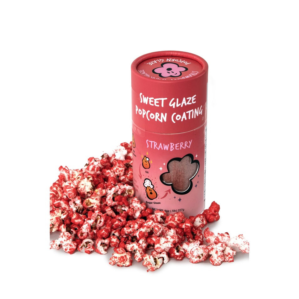 Strawberry Popcorn Sugar Glaze
