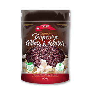 Gourmet Red Hulless Popcorn Kernels - 2 lbs