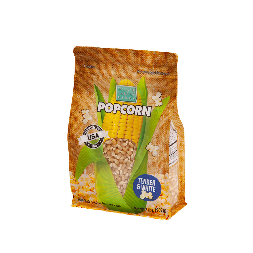 Tender &amp; White Popcorn Kernels - 2 lbs