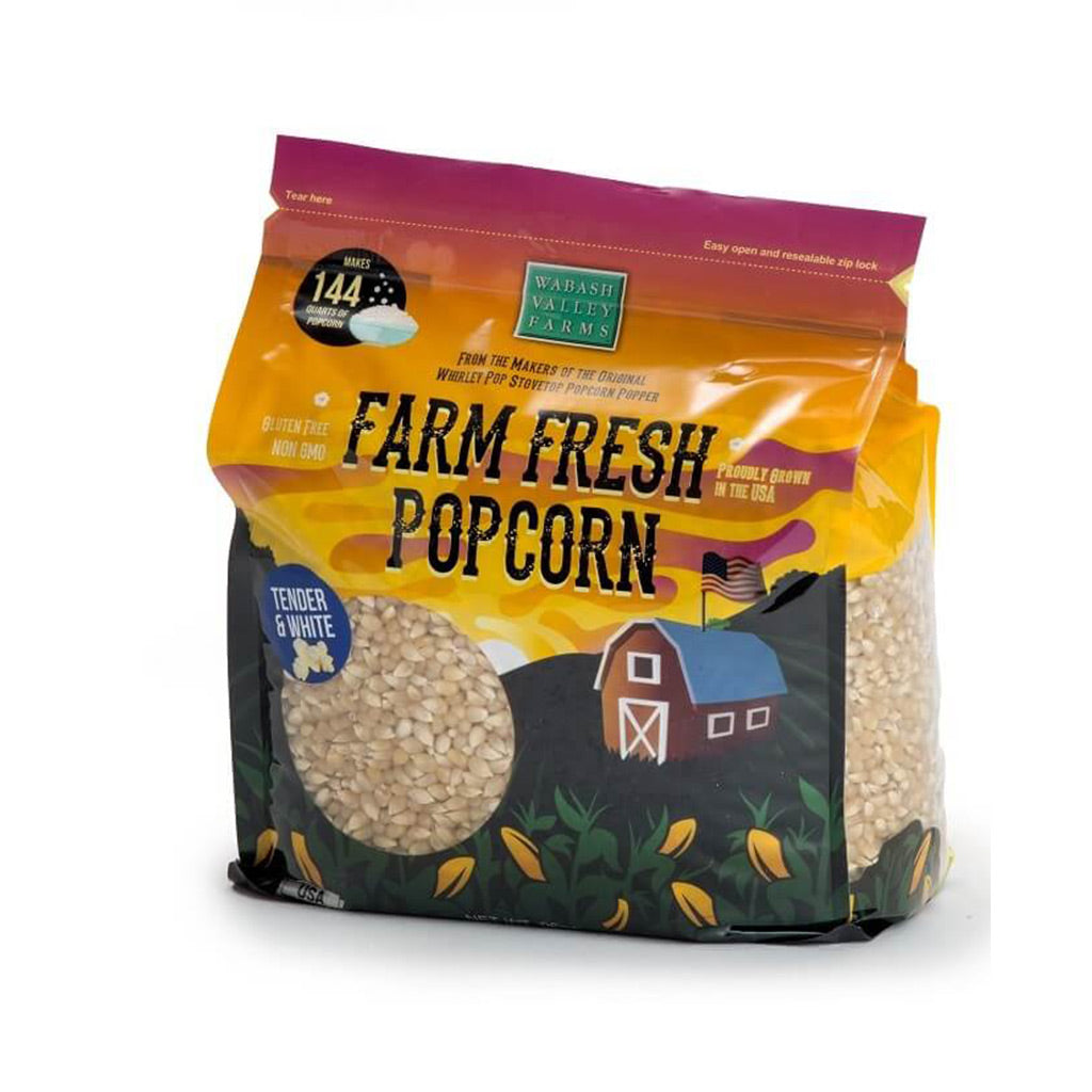 Tender & White Popcorn Kernels - 6 lbs